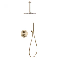 Душевой комплект ABBER Wasser Kreis AF8121G скрытого монтажа без излива, золото матовое