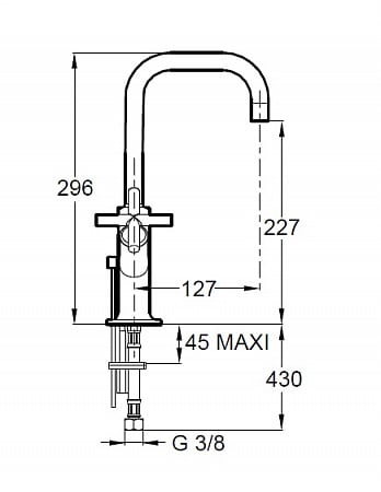 Смеситель для раковины Jacob Delafon Purist E14595-3-CP