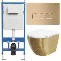 Комплект унитаза с инсталляцией Grossman Pragma 97.4455GWS.03.310 с клавишей смыва