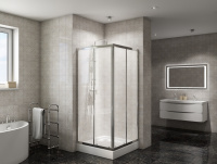 Душевой уголок (90х90) BelBagno DUE-A-2-90-C-Cr
