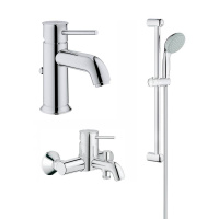 Душевой набор (гарнитур) Grohe BauClassic 124404 хром