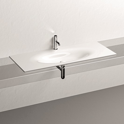 Раковина встраиваемая сверху (122х52) Kerasan Shape 548001*1 белый глянец