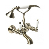 Смеситель KAISER Vincent ванна к/н керамика /Бронза/