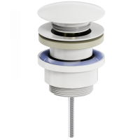 Донный клапан для раковины  WONZON & WOGHAND, белый матовый WW-88SS07-MW