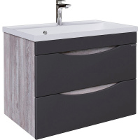 Тумба подвесная Grossman ТАЛИС-80 см 108013 бетон пайн/серая