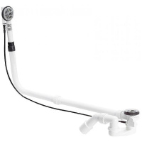 Слив-перелив для ванны полуавтомат удлиненный  Bette B603-901 хром