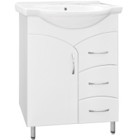 Тумба под раковину напольная Style Line Эко Стандарт 65 ЛС-00000104 белый