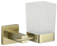 Стакан стеклянный с настенным держателем Savol 65с S-06558C