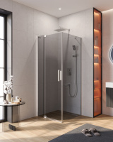 Душевой уголок (70х80) CEZARES SLIDER SLIDER-AH-1-80-70/80-GRIGIO-Cr