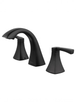 Смеситель для раковины на 3 отверстия WONZON & WOGHAND FLEX, черный матовый WW-88083095-MB