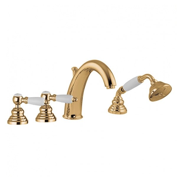 Смеситель на борт ванны Gattoni Vivaldi lever 1340013DOoro Смеситель на борт ванны Gattoni Vivaldi lever 1340013DOoro