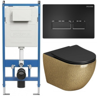 Комплект унитаза с инсталляцией Grossman Pragma 97.4411GBLS.03.210 с клавишей смыва