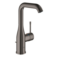 Смеситель для раковины однорычажный Grohe Essence 24174 A01 (24174A01) тёмный графит глянцевый