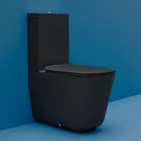 Чаша напольного унитаза Kerasan Tribeca 511731 без бачка и без сиденья, черный матовый