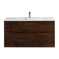 Тумба  под раковину подвесная с двумя выкатными ящиками BelBagno MARINO-H60-1100-2C-SO-RW-P Rovere Moro