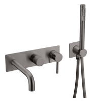 Смеситель для ванны Boheme Uno 464-3-GM