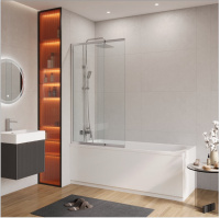 Душевая шторка на ванну CEZARES SLIDER-FIX-VF-11-90/150-C-Cr