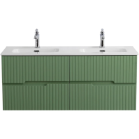 Тумба под раковину Cezares DUET-N-1200-4C-SO-2-PS-P Фисташковый софт