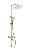 Душевая система с термостатом WONZON & WOGHAND CAPSULE, брашированное золото WW-B3031-A2- BG Душевая система с термостатом WONZON & WOGHAND CAPSULE, брашированное золото WW-B3031-A2- BG