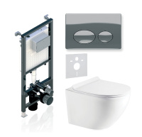 Комплект 3в1 Koller Pool Alcora ST 1200+ROUND Chrome+ROUND