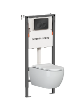 Комплект унитаза с инсталляцией Ceramicanova Balance/Play CN3001_121001MB