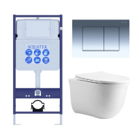 Комплект унитаза с инсталляцией SET AQUATEK КЛАССИК cm-010 4в1