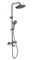 Душевая система с термостатом WONZON & WOGHAND, темный графит WW-B3069-BGG