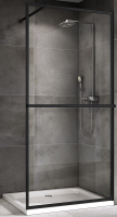 Душевая перегородка (120х200) ABBER Immer Offen AG60120B8 черный
