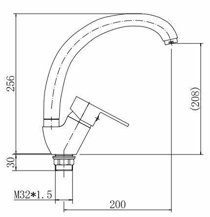 Смеситель для кухни FASHUN A4130-4