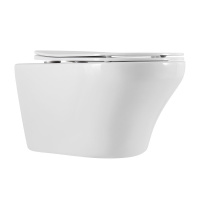 Унитаз подвесной безободковый Art&Max Gina AM218CHR/SC микролифт