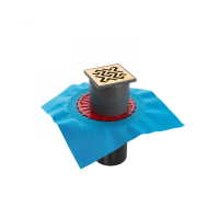 Душевой трап (10х10) Berges Wasserhaus ZENTRUM Antik 092464 золото глянец