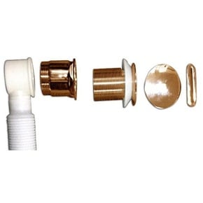 Декоративная накладка на отверстие перелива для ванны, изогнутое BelBagno BB39-TC-ORO