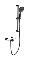 Смеситель для душа с гарнитуром WONZON & WOGHAND ClickPlate, черный матовый WW-B2052-A-MB Смеситель для душа с гарнитуром WONZON & WOGHAND ClickPlate, черный матовый WW-B2052-A-MB