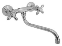 Смеситель KAISER Carlson кухня настенный крест кер.