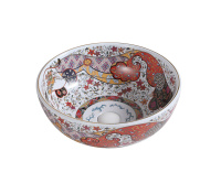 Накладная раковина (40х40) Bronze de Luxe красная 2231