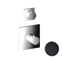 Смеситель для душа встраиваемый с термостатом Webert Elio EL971302560, черный