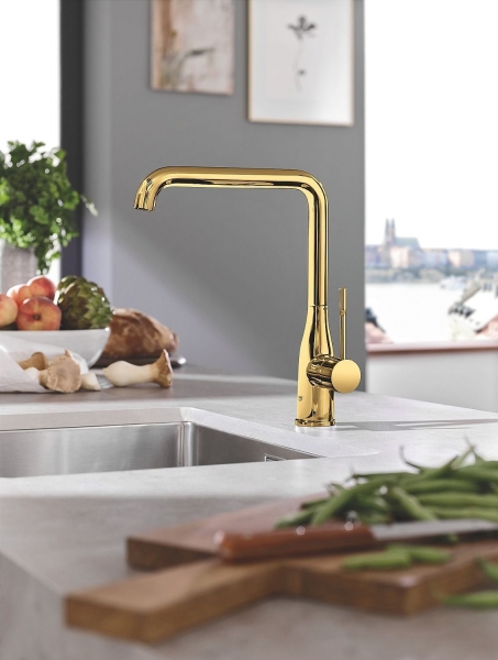 Смеситель однорычажный для кухни Grohe Essence New 30269 GL0 (30269GL0) холодный рассвет глянец