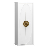 Пенал Opadiris Ибица, подвесной, цвет белый/золото 00-00003630