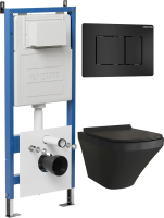 Комплект унитаза с инсталляцией Grossman Classic 97.4440BMS.04.21M с клавишей смыва