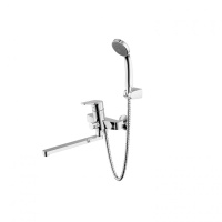 Смеситель для ванны с длинным изливом  Bravat Line F65299C-LB-RUS