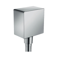 Подключение для душевого шланга Hansgrohe FixFit Square 26455000 хром