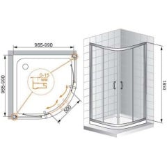 Душевой уголок Parly Z90