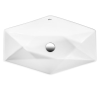 Раковина RUNO  мебельная Poligono 64*40" (многоугол.) (00-00001446)