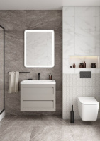 База под раковину напольная Art&max AM-Platino-580-2C-SO-GCM Светло-Серый