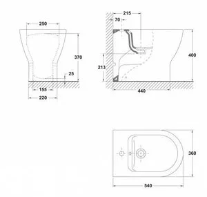 Биде GALA Emma 30360 (73085)