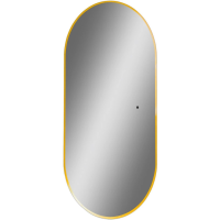 Зеркало с подсветкой Art&Max Torino AM-Tor-550-1050-DS-Gold сенсорным выключателем