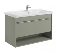 Тумба с раковиной Aquaton Хоуп 100 1A2874K0HP9D0 хаки