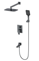 Душевая система встраиваемая WONZON & WOGHAND FIT, темный графит WW-88939009A-BGM