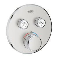 Термостат для встраиваемого монтажа на 2 выхода Grohe Grohtherm SmartControl 29119 DC0 (29119DC0) супресталь Термостат для встраиваемого монтажа на 2 выхода Grohe Grohtherm SmartControl 29119 DC0 (29119DC0) супресталь