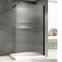 Душевая перегородка (100х200) ABBER Immer Offen AG61101R8 черный